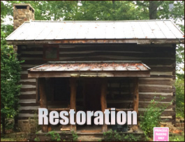 Historic Log Cabin Restoration  Pamlico County, North Carolina